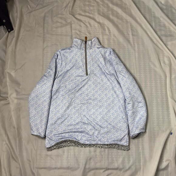 USA Palm Reversible Fleece, light grey/blue, size XS (fits like regular S) - Picture 3 of 4